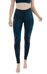 Warrior One Printed Yoga Leggings by Yoga Democracy