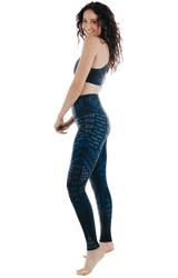 Warrior One Printed Yoga Leggings by Yoga Democracy