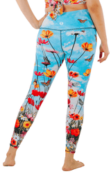 Flower Bomb Printed Yoga Leggings by Yoga Democracy