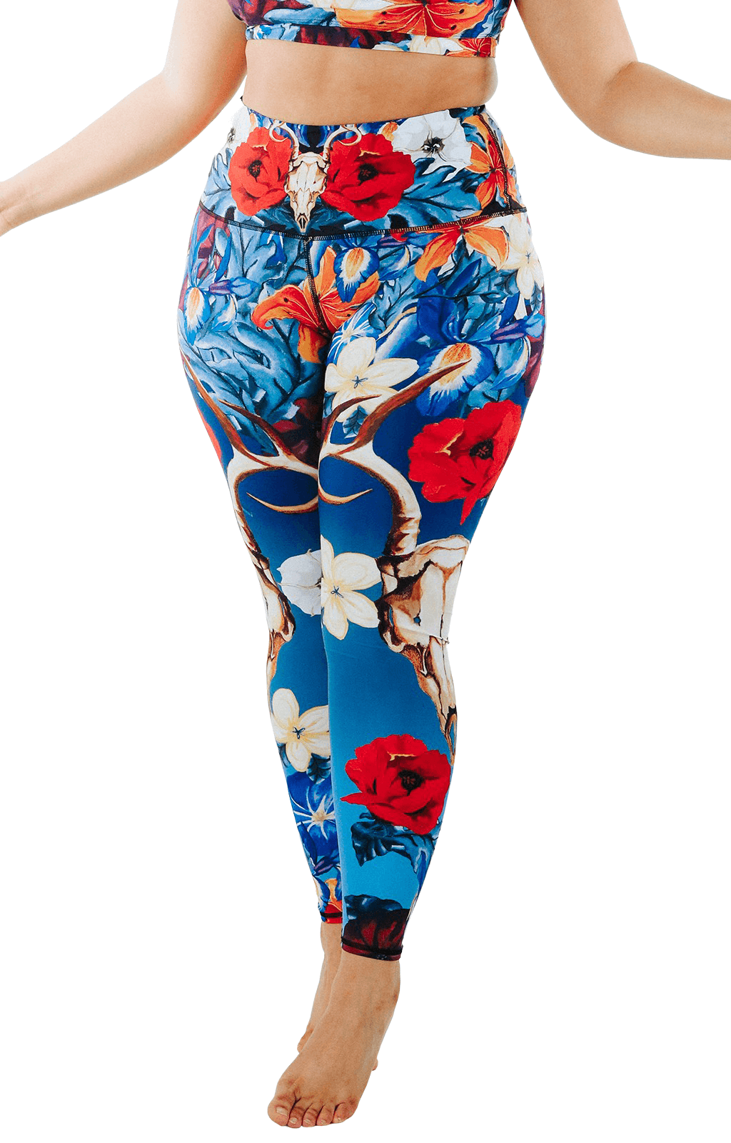 Georgia Printed Yoga Leggings by Yoga Democracy