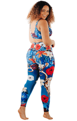 Georgia Printed Yoga Leggings by Yoga Democracy