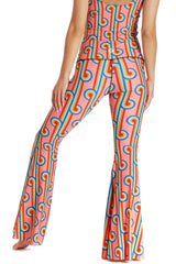 Rainbow Chaser Printed Bell Bottoms by Yoga Democracy