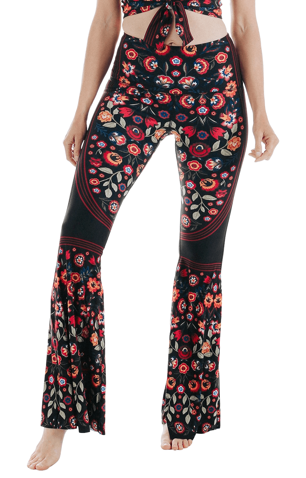 Folklore Printed Bell Bottoms by Yoga Democracy