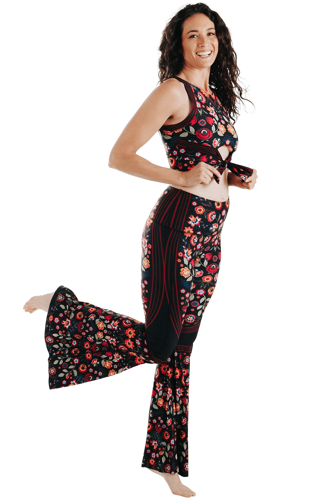 Folklore Printed Bell Bottoms by Yoga Democracy