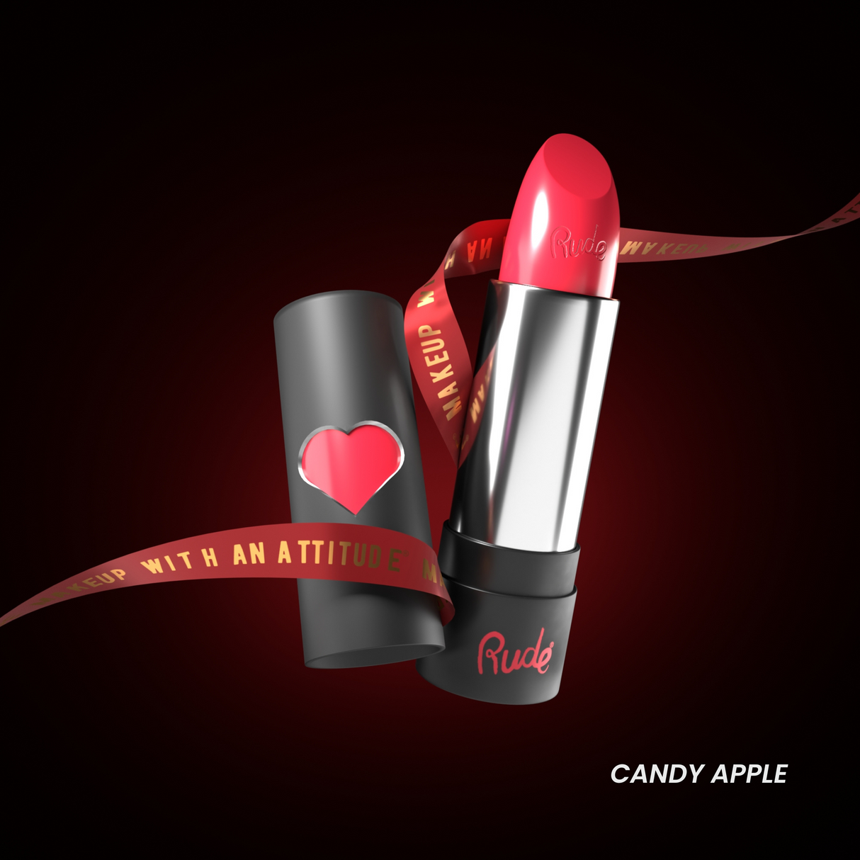 RUDE Hydro Shine Moisturizing Lipstick - Candy Apple