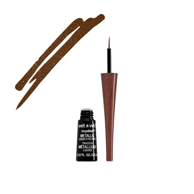 WET N WILD MegaLiner Metallic Liquid Eyeliner - Metallic Brown