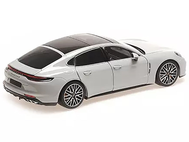 2020 Porsche Panamera Turbo S Gray with Black Top "CLDC Exclusive" Series 1/18 Diecast Model Car by Minichamps