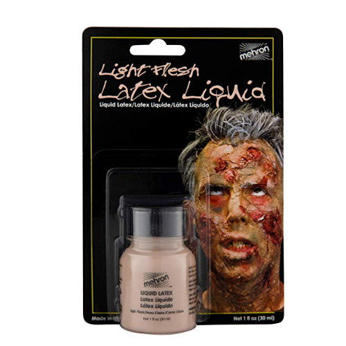 Mehron Latex Liquid 1 oz - Light Flesh (Carded)