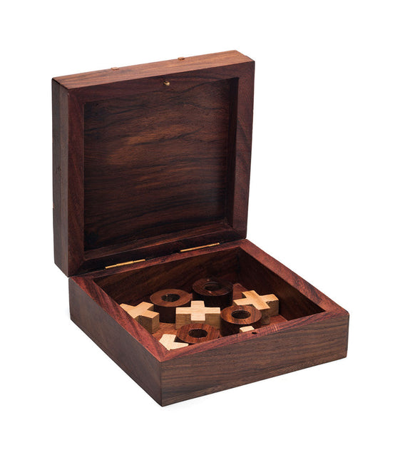 Tic Tac Toe Travel Game Set - Handcrafted Wood by Matr Boomie