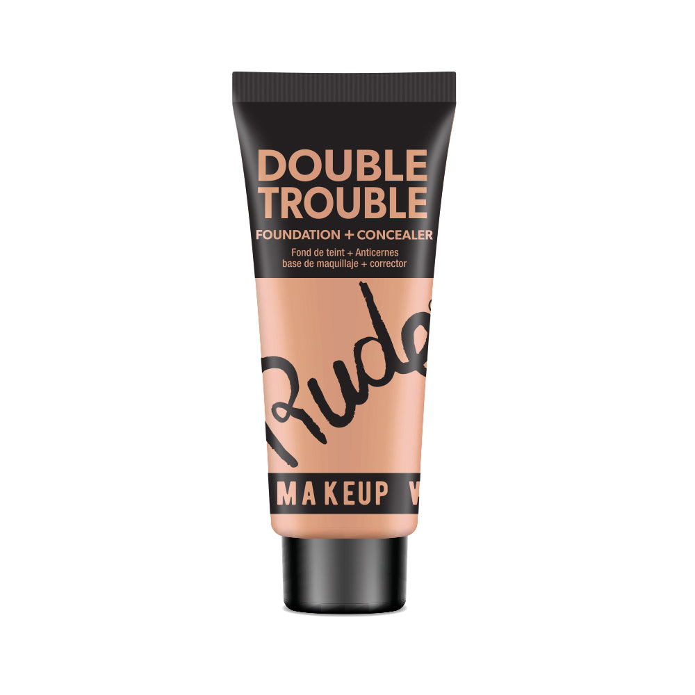 RUDE Double Trouble Foundation + Concealer - Wheat 11