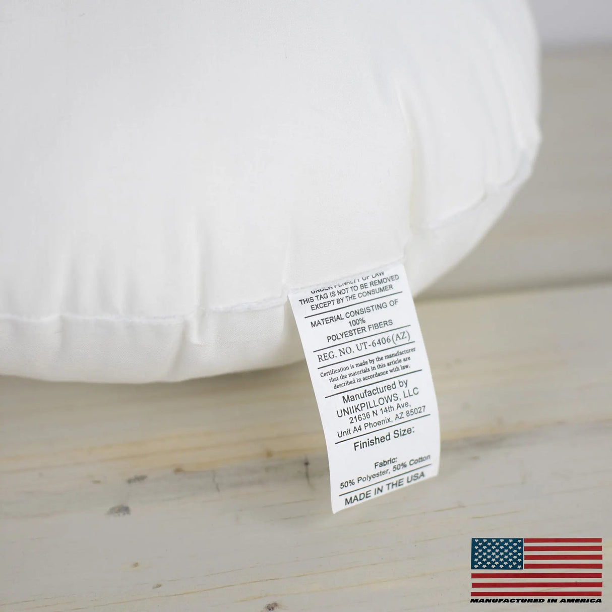 12" | Round Angel Hair Insert | Indoor Outdoor Down Alternative Hypoallergenic Pillow Insert | Quality Insert | Premium Insert by UniikPillows