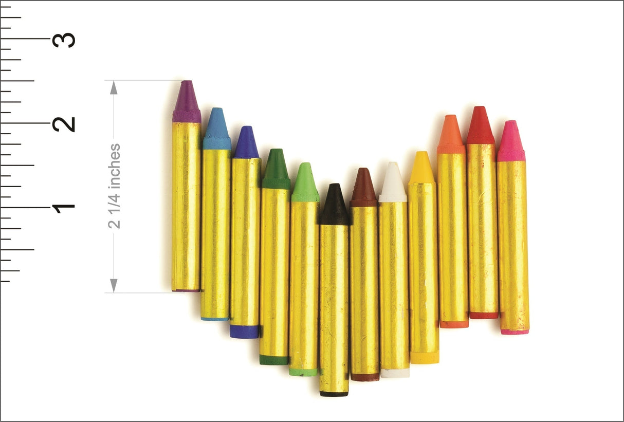 12 Face Paint Crayons Set by Dress Up America