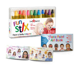 12 Face Paint Crayons Set by Dress Up America