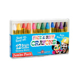 12 Face Paint Crayons Set by Dress Up America