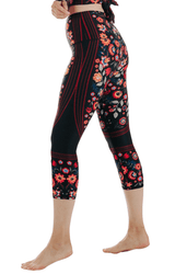 Folklore Printed Yoga Crops by Yoga Democracy