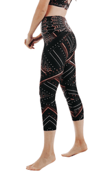 Humble Warrior Printed Yoga Crops by Yoga Democracy