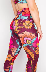 Indie Flow Printed Yoga Crops by Yoga Democracy