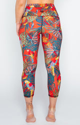 Tropical Paradise Printed Yoga Crops by Yoga Democracy