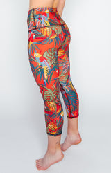 Tropical Paradise Printed Yoga Crops by Yoga Democracy