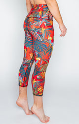 Tropical Paradise Printed Yoga Crops by Yoga Democracy