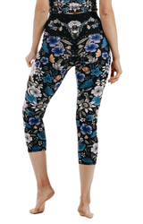 Divine Feminine Printed Yoga Crops by Yoga Democracy