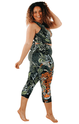 Rawr Talent Printed Yoga Crops by Yoga Democracy