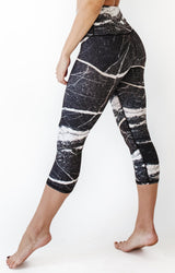 River Rock Printed Yoga Crops by Yoga Democracy