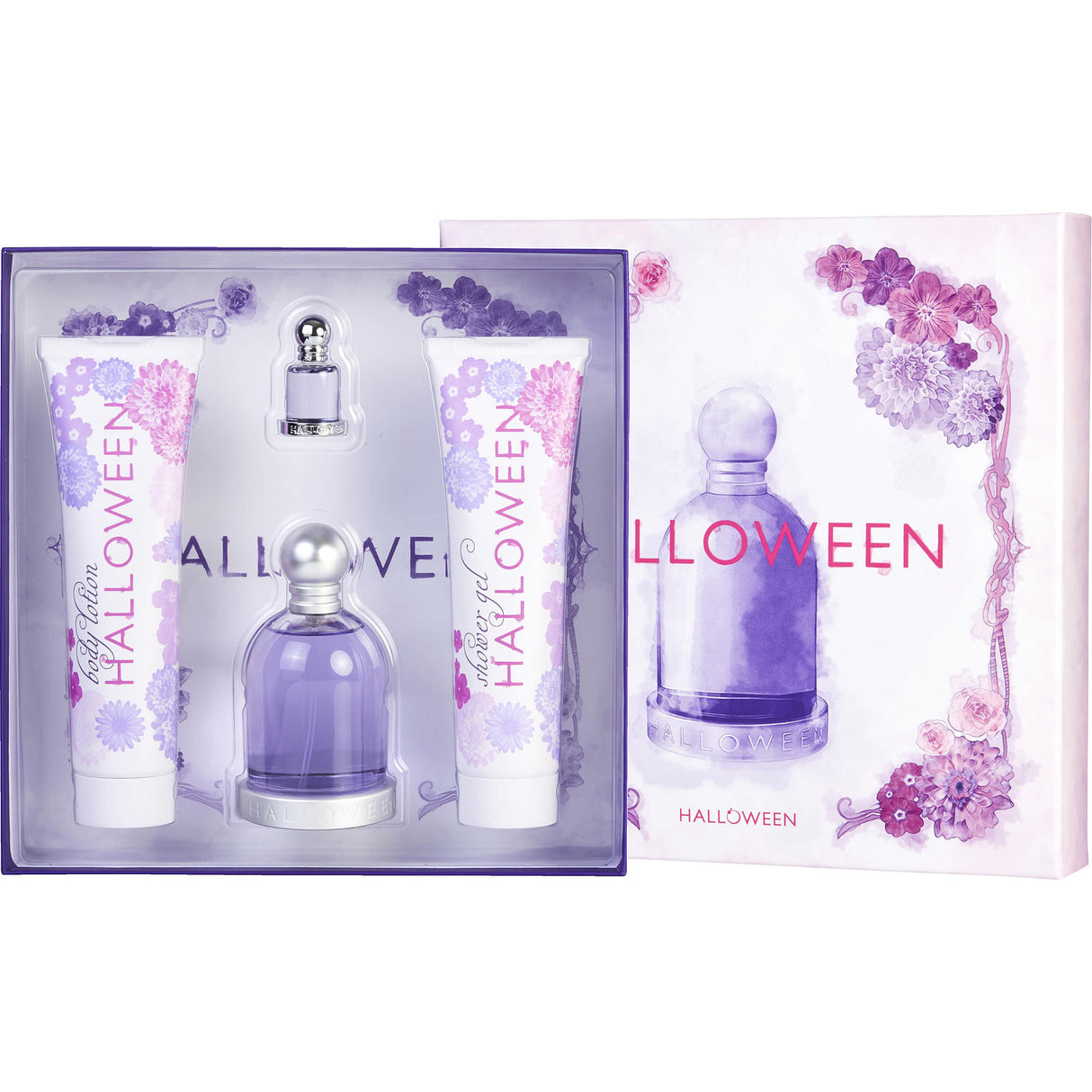 HALLOWEEN by Jesus del Pozo - EDT SPRAY 3.4 OZ & BODY LOTION 5 OZ & SHOWER GEL 5 OZ & EDT 0.15 OZ MINI - Women