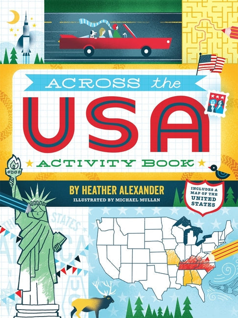 Across the USA Activity Book - Paperback by Books by splitShops