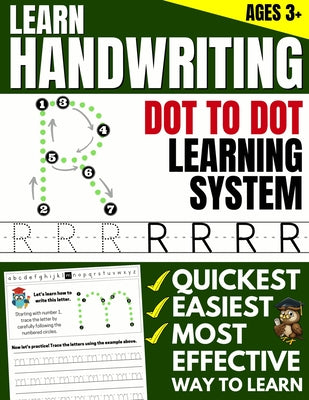 Learn Handwriting: Dot to Dot Practice Print book (Trace Letters Of The Alphabet and Sight Words) - Paperback by Books by splitShops