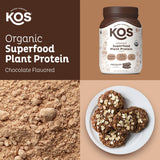 KOS Organic Plant Protein, Chocolate, 28 Servings by KOS.com