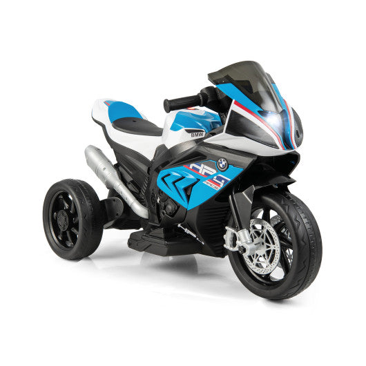 12V Licensed BMW Kids Motorcycle Ride-On Toy for 37-96 Months Old Kids-Blue