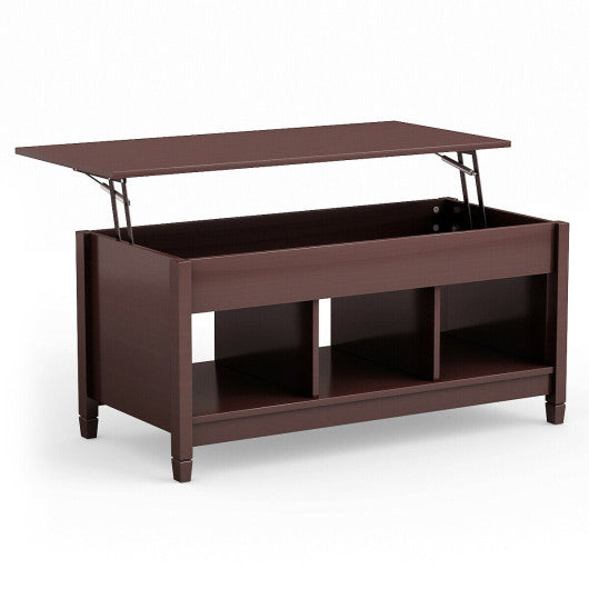 Coffee Table with Hidden Storage Compartment-Coffee