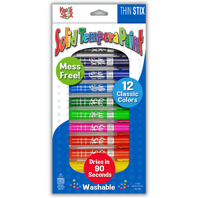 Thin Stix, Set of 12 Classic Colors by The Pencil Grip, Inc. - Vysn