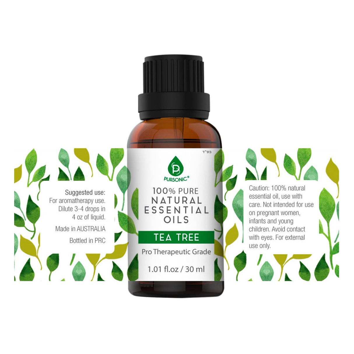 100% Pure & Natural Tea Tree Essential Oils by Pursonic