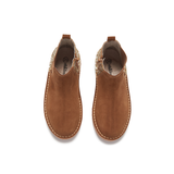 Glitter and Suede Chelsea Boots in Camel by childrenchic