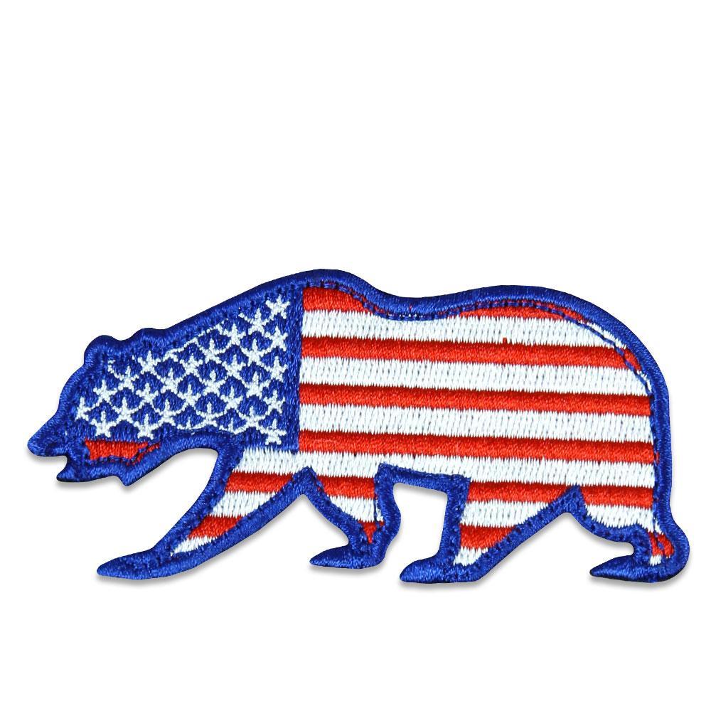 USA Flag Removable Bear Patch by Grassroots California