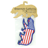 USA Flag Removable Bear Patch by Grassroots California