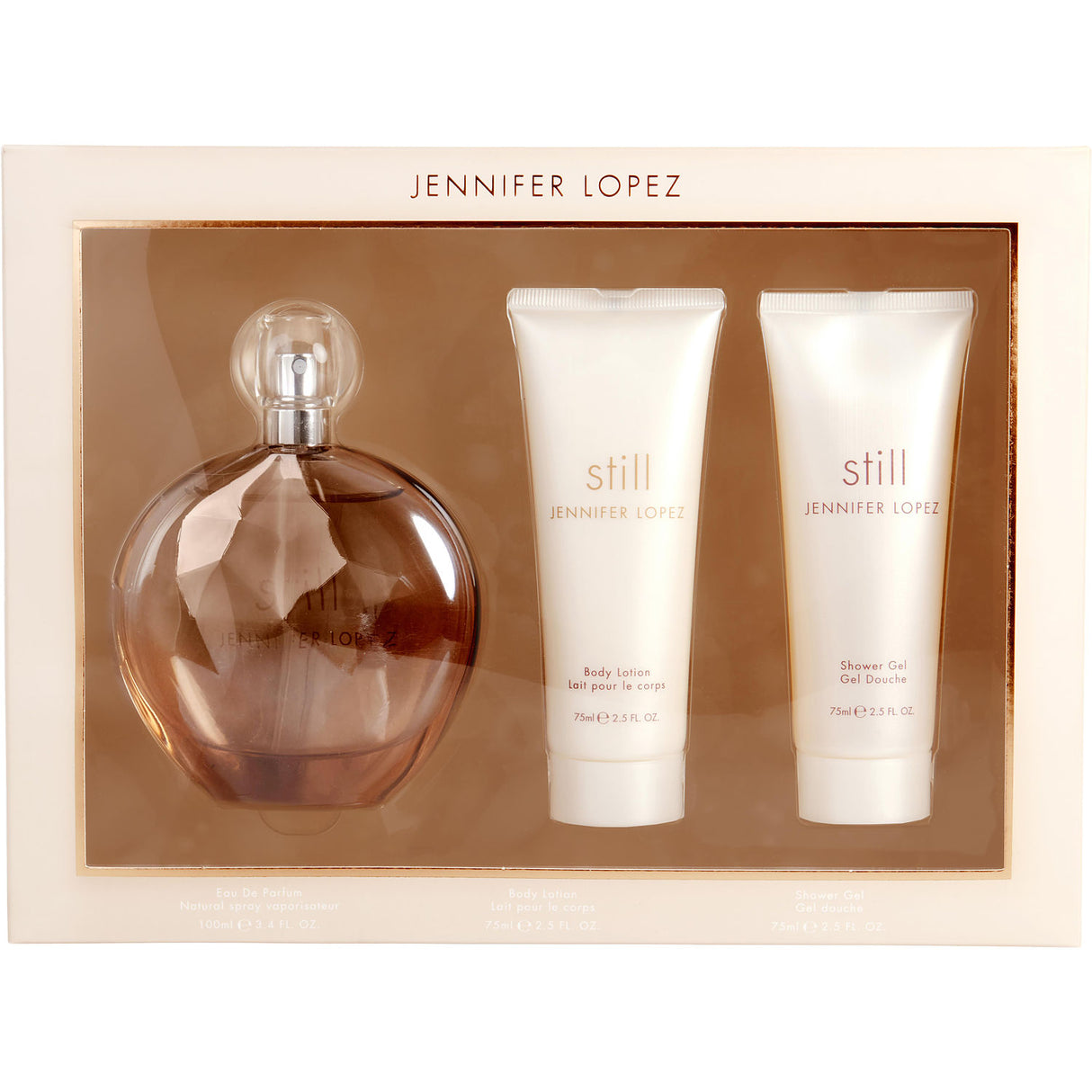 STILL JENNIFER LOPEZ by Jennifer Lopez - EAU DE PARFUM SPRAY 3.4 OZ & BODY LOTION 2.5 OZ & SHOWER GEL 2.5 OZ - Women