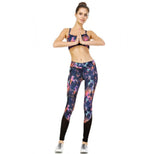 Activewear Printed Leggings W/Mesh Panels - 1531436 by InstantFigure INC