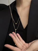 Simple Casual Multi-Layered Necklace by migunica