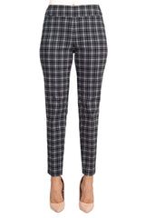 Counterparts Banded Waist Printed Pencil Cut Pull-on Rayon Pant by Curated Brands