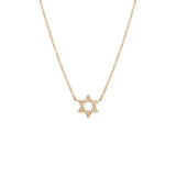 Diamond Pavé Star Of David Necklace 14K by By Adina Eden