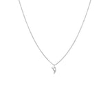 Diamond Pave Hebrew Initial Necklace 14K by By Adina Eden