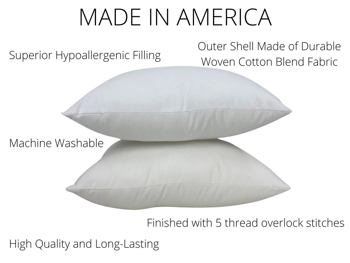 14x24 or 24x14 | Indoor Outdoor Down Alternative Hypoallergenic Polyester Pillow Insert | Quality Insert | Throw Pillow Insert | Pillow Form by UniikPillows