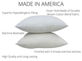 14x24 or 24x14 | Indoor Outdoor Down Alternative Hypoallergenic Polyester Pillow Insert | Quality Insert | Throw Pillow Insert | Pillow Form by UniikPillows