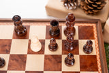 15" Wooden Chess and Checkers Set - Walnut by Chess House