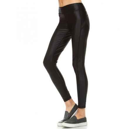 Activewear Leggings W/Side Mesh Panels - 1531286 by InstantFigure INC