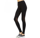 Activewear Mesh Panel Leggings - 1531301 by InstantFigure INC