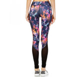 Activewear Printed Leggings W/Mesh Panels - 1531436 by InstantFigure INC